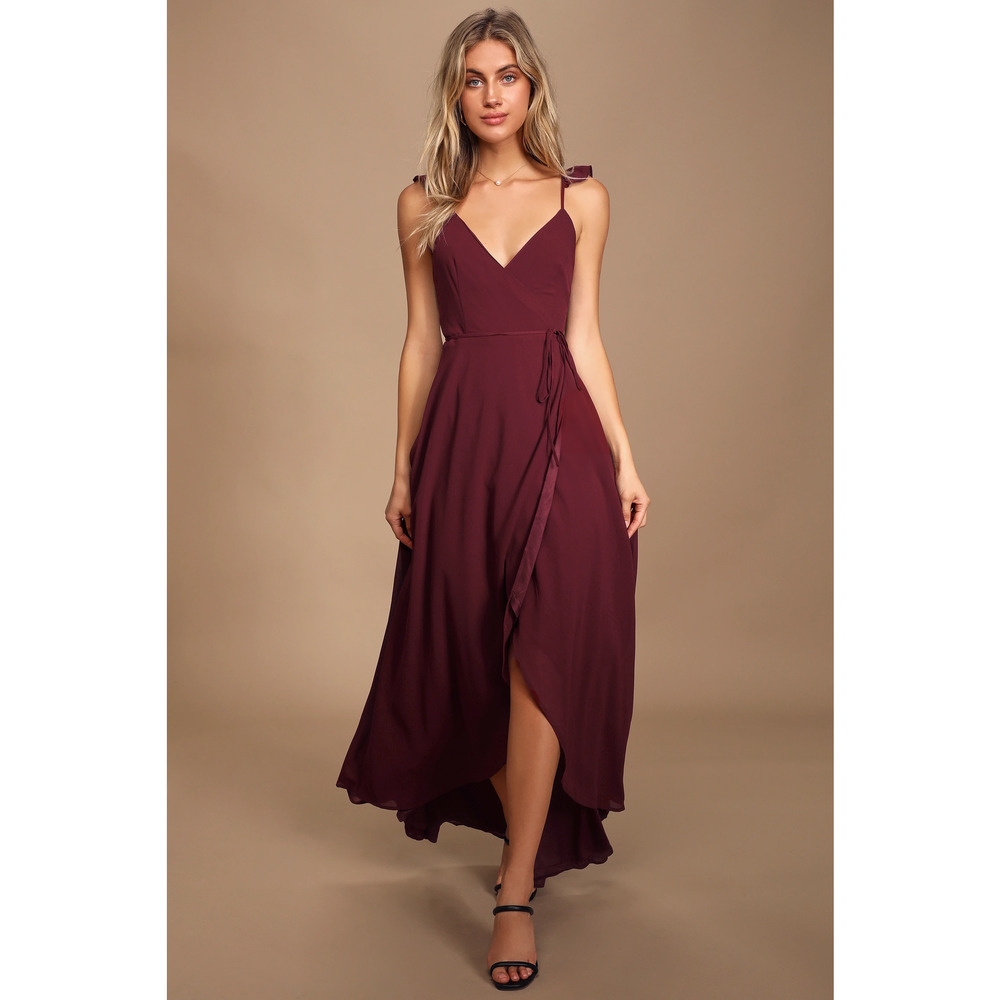 Lulu's Burgundy Maxi Dress